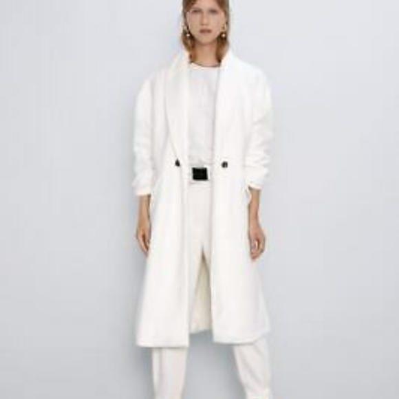 zara white coats